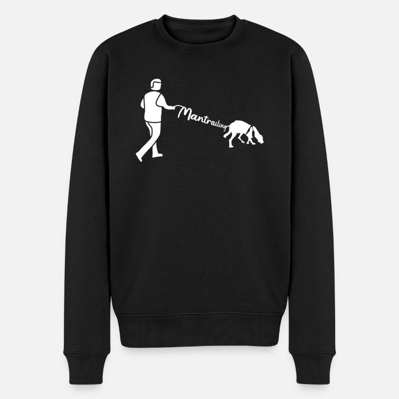 Mantrailing Leash Mantrailer Chiens - Pull Premium bio Homme - noir