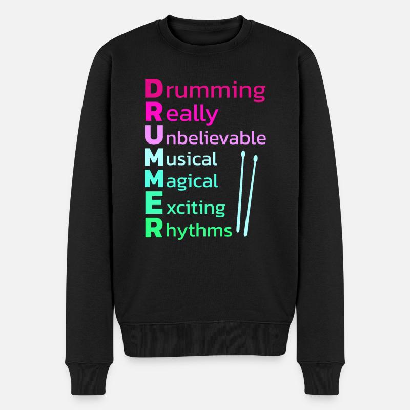 Drummers Drummers Drummers Drummers - Men's Premium Organic Jumper - black