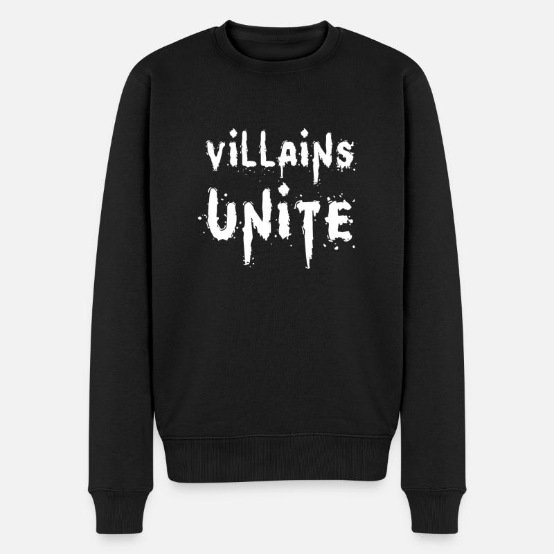 Schurken vereinen die Vilain-Ära - Männer Premium Bio Pullover - Schwarz