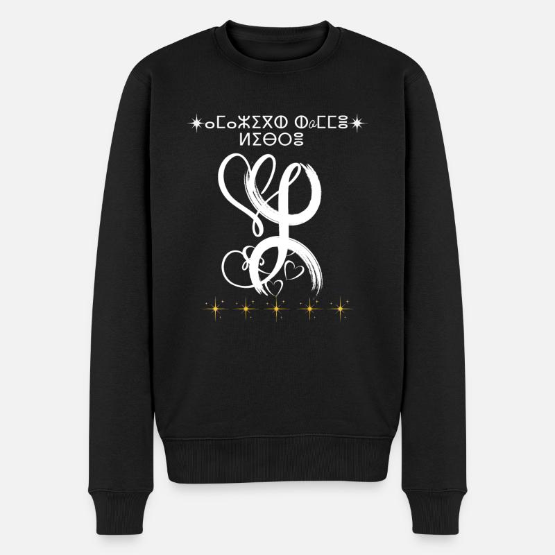 berbère kabyle amazigh premium graffiti - Pull Premium bio Homme - noir