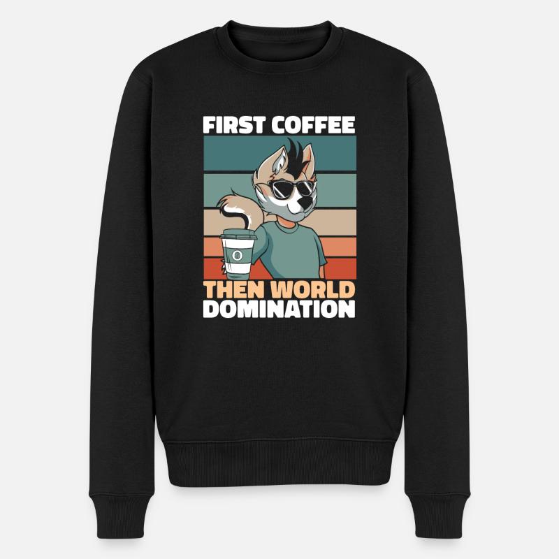 Furry Fandom Fursuits Café - Pull Premium bio Homme - noir