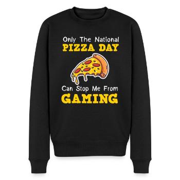 Gamer Geschenk Gaming Spruch für Zocker - Männer Premium Bio Pullover - Schwarz - Vorne - Nico (187cm)