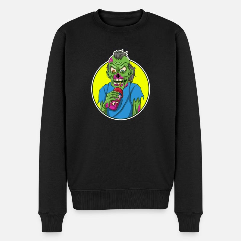 Thé à bulles zombie - Pull Premium bio Homme - noir