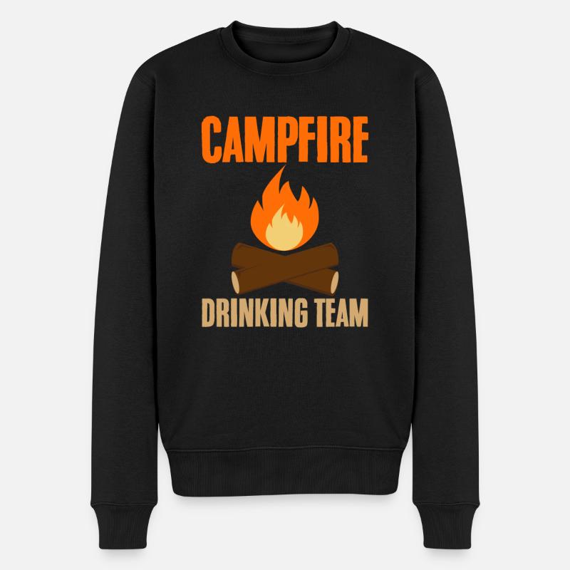 Campfire Drinking Team 4 - Men's Premium Organic Jumper - black