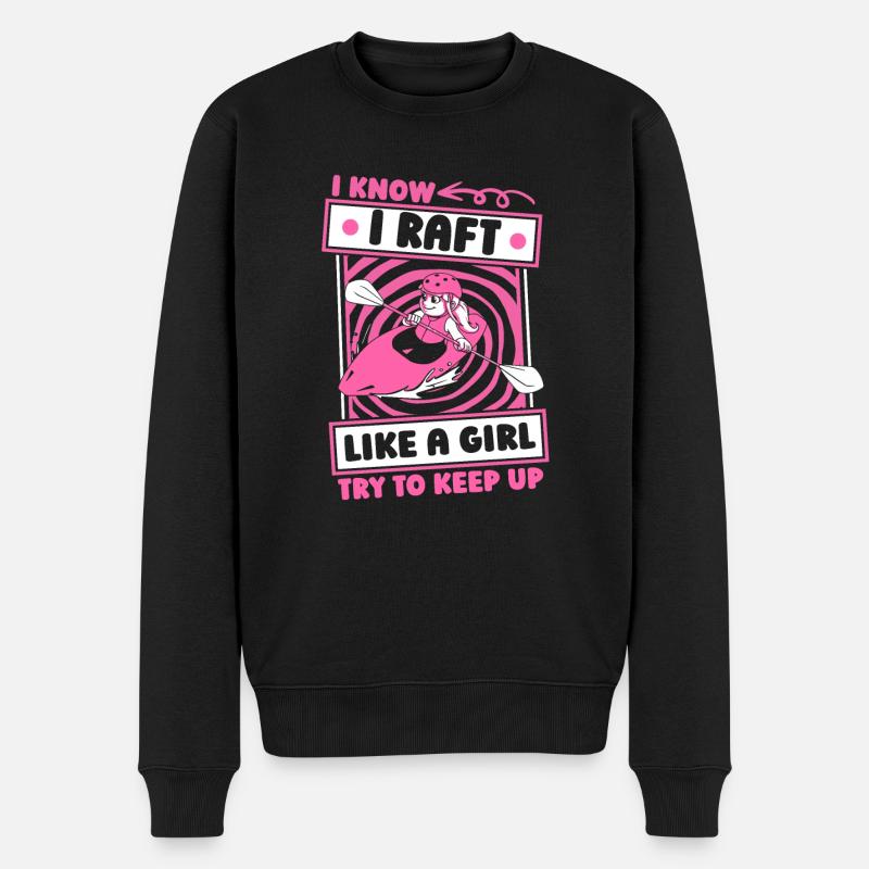 Rafting Girl - Pull Premium bio Homme - noir