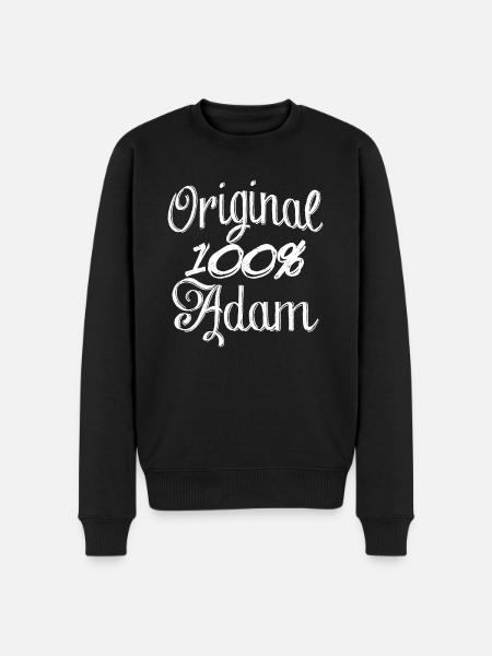 Original 100% Adam - Men's Premium Organic Jumper - black
