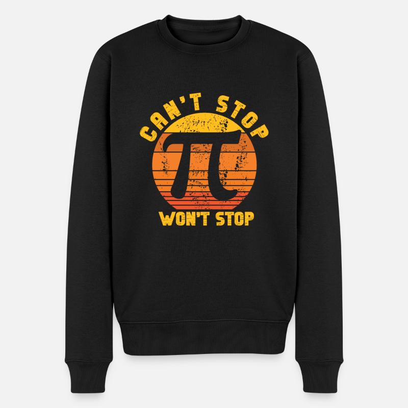 Lustiger Mathe Lehrer Spruch Mathematik - Männer Premium Bio Pullover - Schwarz