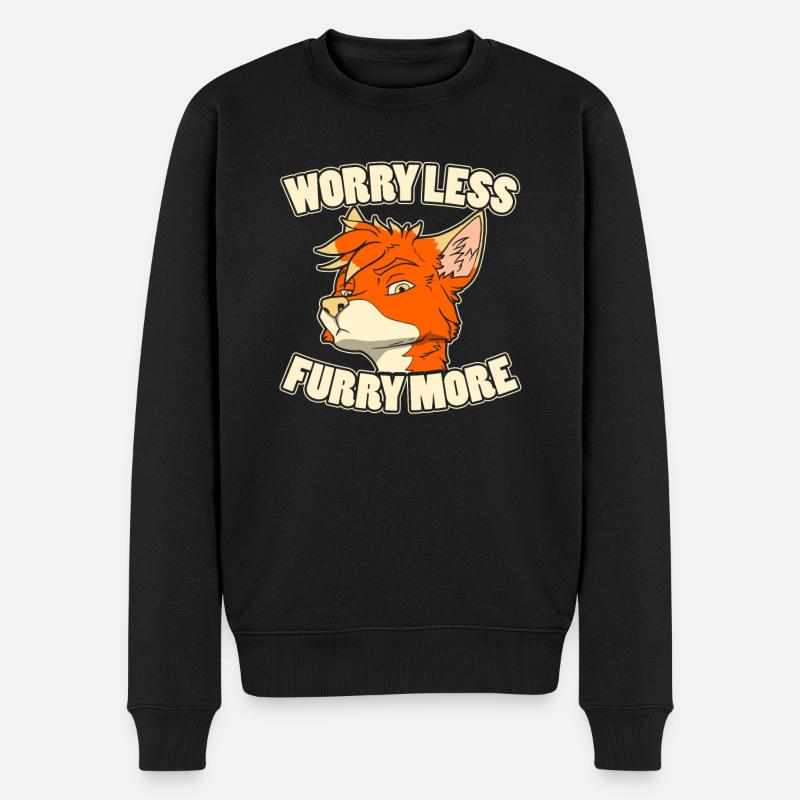 Furry Fandom Fursuits Fox - Pull Premium bio Homme - noir