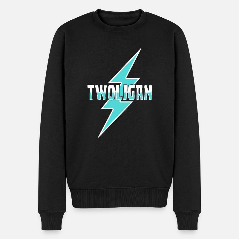 Twoligan Terrible Two - Pull Premium bio Homme - noir