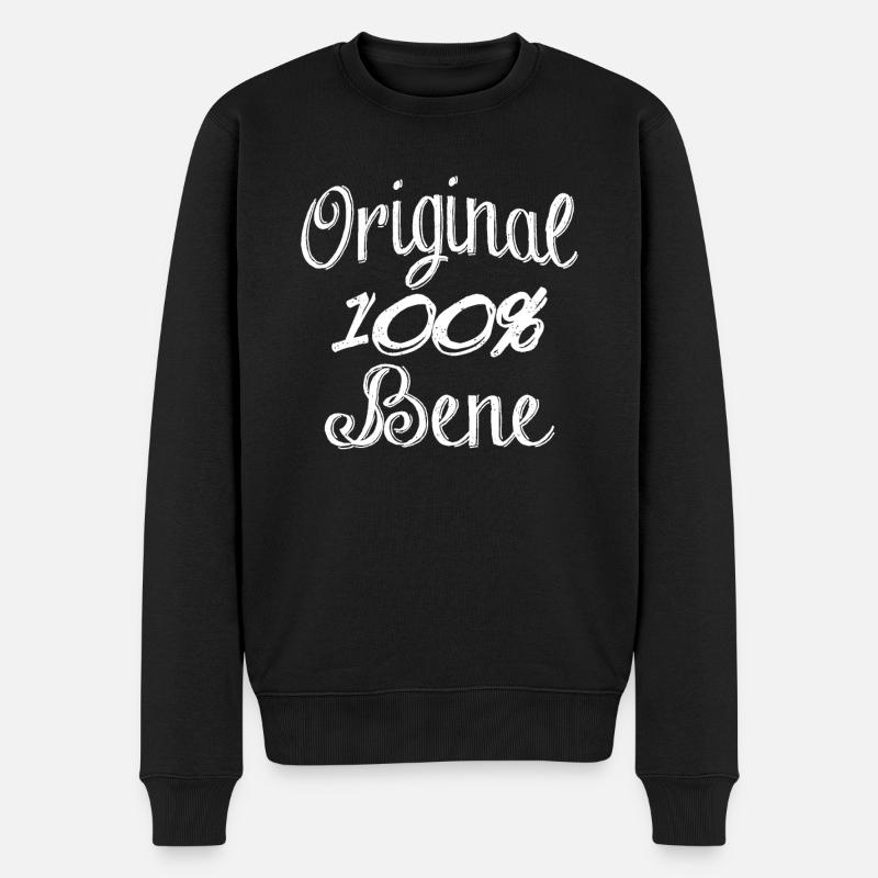 Original 100% Bene - Men's Premium Organic Jumper - black