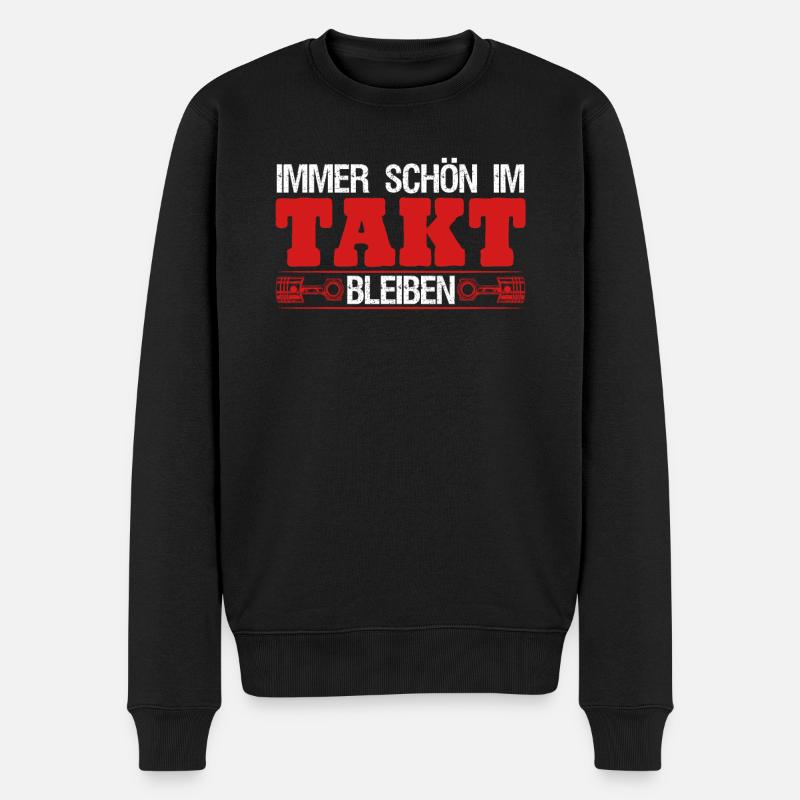 Hubraum Tuner Tuning - Männer Premium Bio Pullover - Schwarz