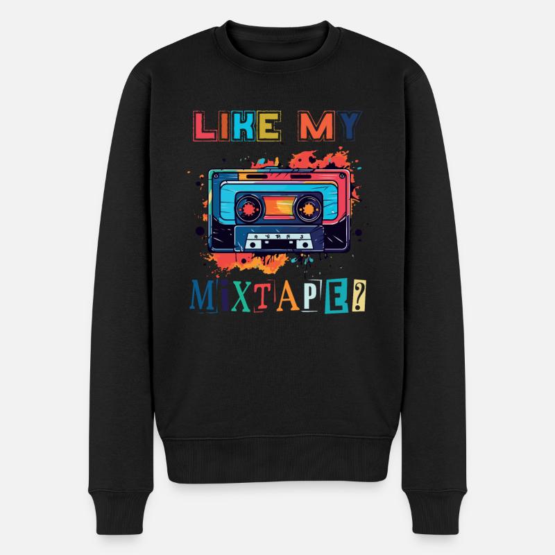 Like my mixtape - Männer Premium Bio Pullover - Schwarz