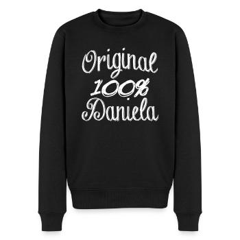 Original 100% Daniela - Männer Premium Bio Pullover - Schwarz - Vorne - Nico (187cm)
