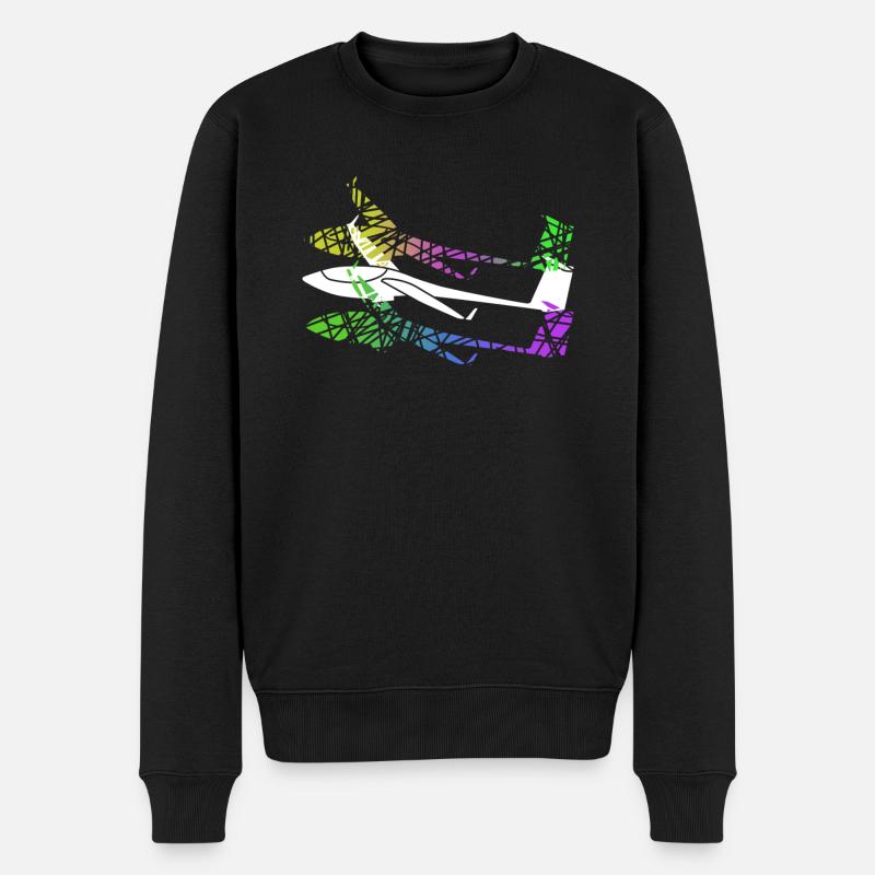 Glider Glider Gliding - Men's Premium Organic Jumper - black