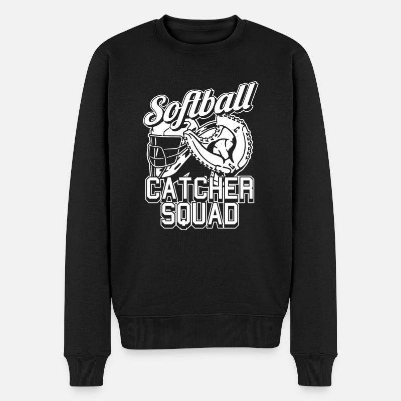 Équipe de softball - Pull Premium bio Homme - noir