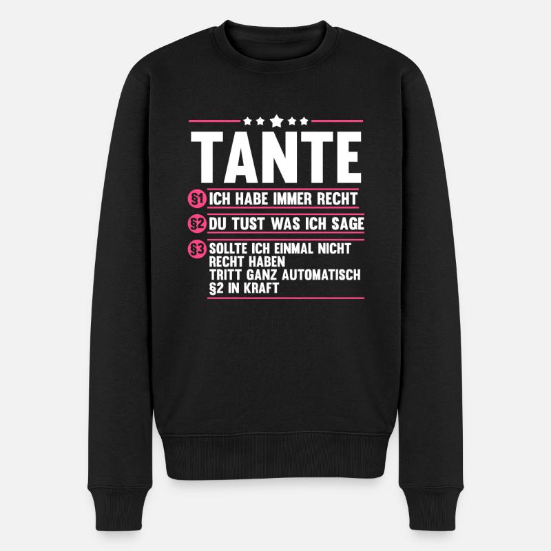 Marraine Tante - Pull Premium bio Homme - noir