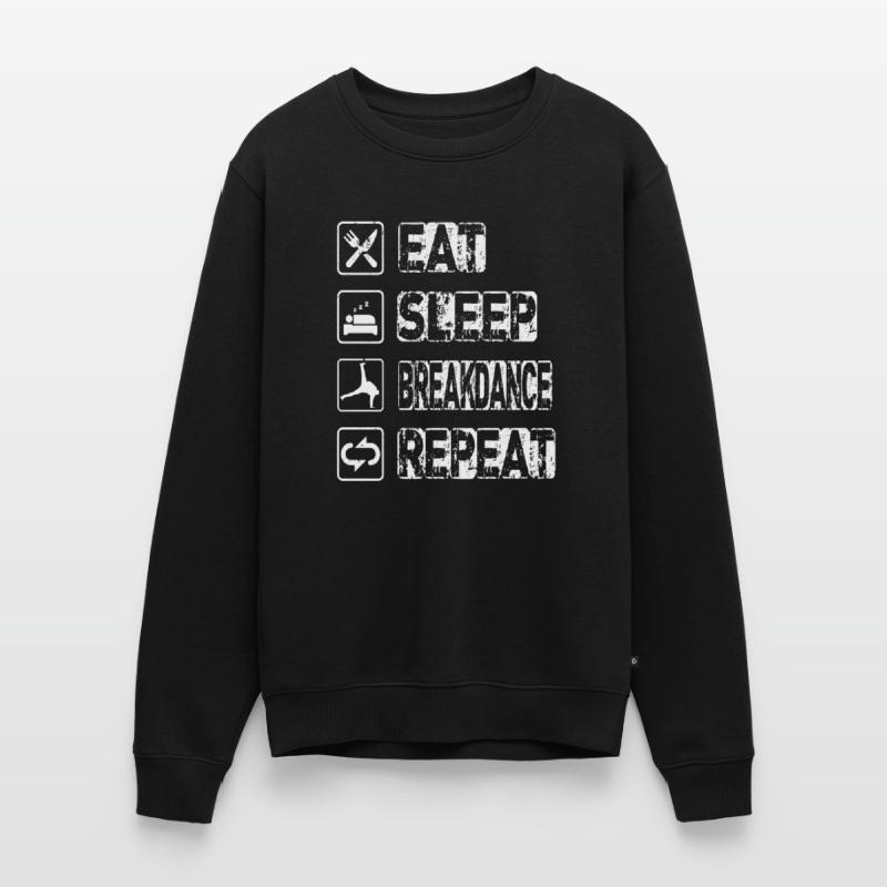 Manger Sommeil Breakdance Répéter Pull Premium bio Homme