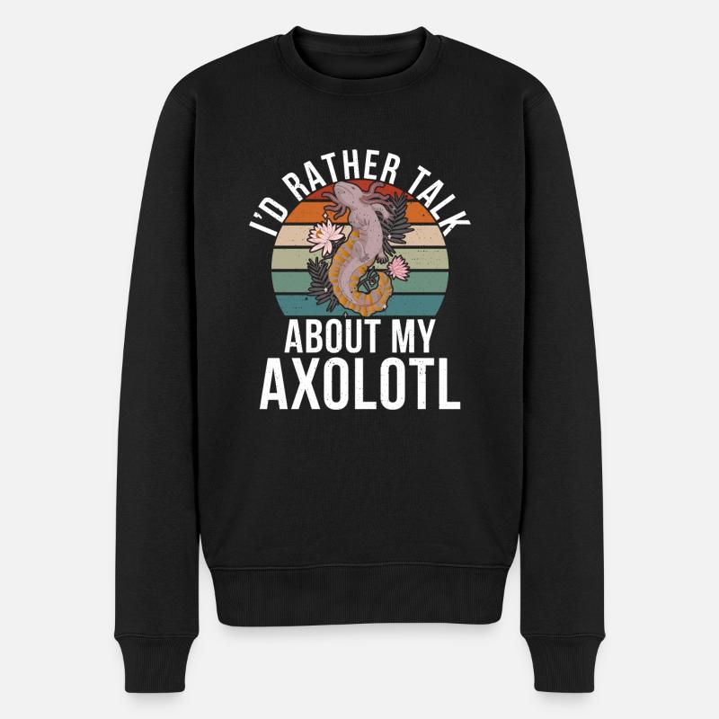 Axolotl Cadeaux d’amoureux - Pull Premium bio Homme - noir