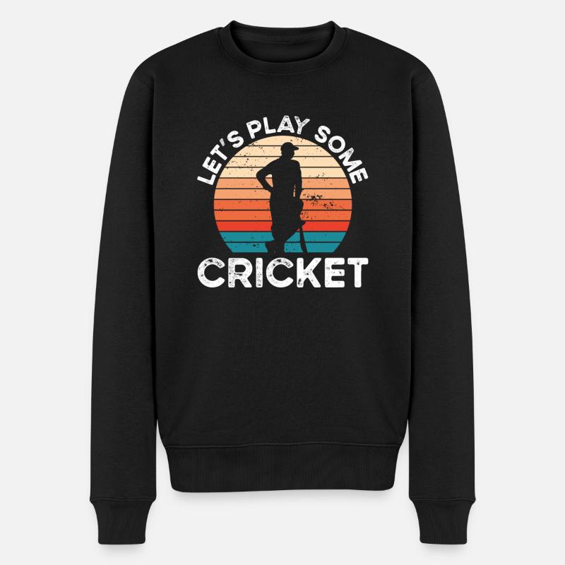 Jouons au cricket - Pull Premium bio Homme - noir