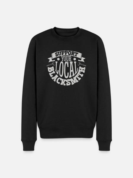 Blacksmith Metalworker Bladesmith Metal - Men's Premium Organic Jumper - black