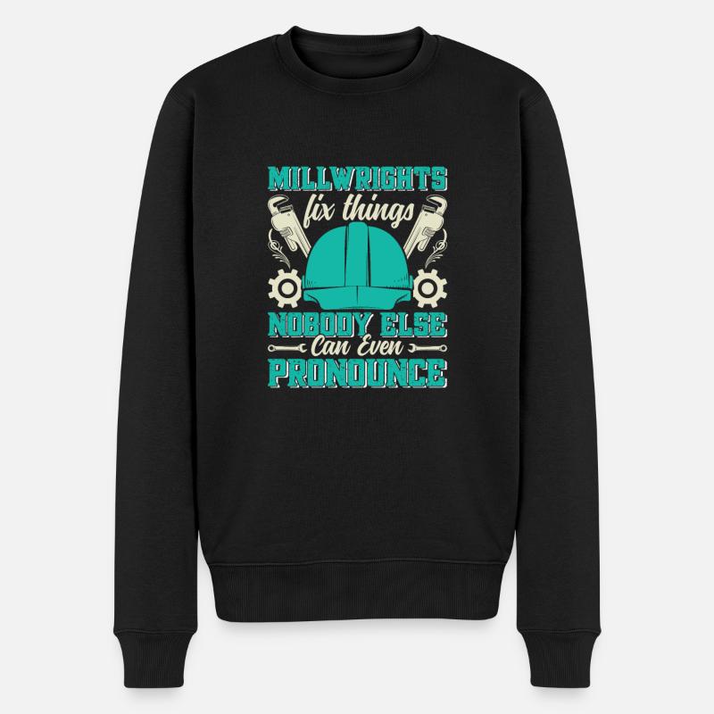 Millwrights Specific Tools - Männer Premium Bio Pullover - Schwarz