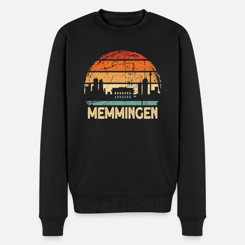 Memmingen - Männer Premium Bio Pullover - Schwarz