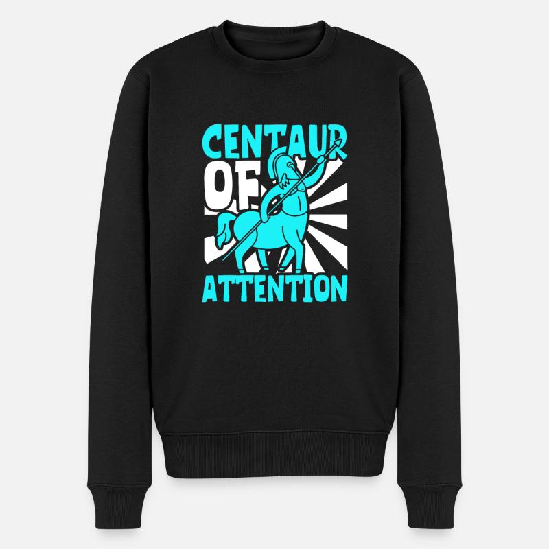 centaur greek mythology greek heritage astrology - Männer Premium Bio Pullover - Schwarz