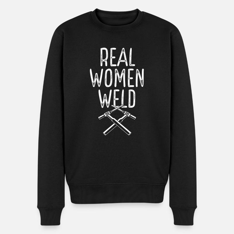 De vrais soudeurs - Pull Premium bio Homme - noir