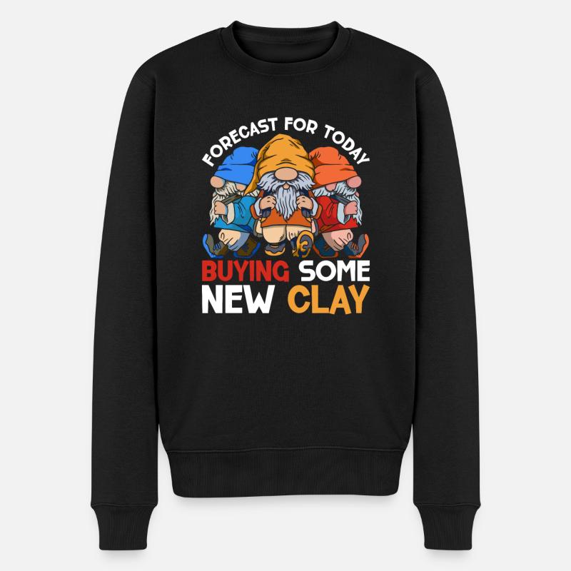 Gartenzwerg Gartenzwerge - Männer Premium Bio Pullover - Schwarz