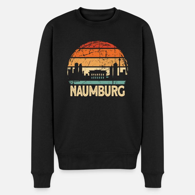 Naumburg - Männer Premium Bio Pullover - Schwarz