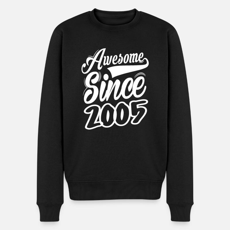 Awesome Since 2005 - Männer Premium Bio Pullover - Schwarz