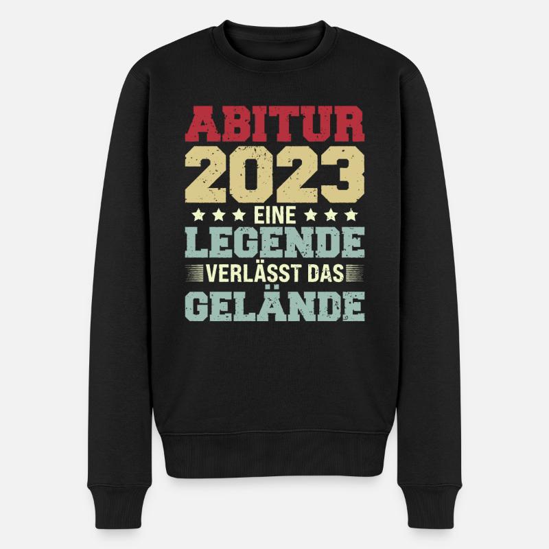 Abitur 2023 - Männer Premium Bio Pullover - Schwarz