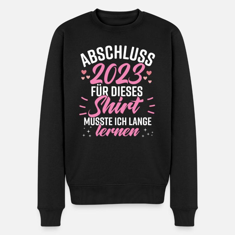 Abschluss 2023 - Männer Premium Bio Pullover - Schwarz