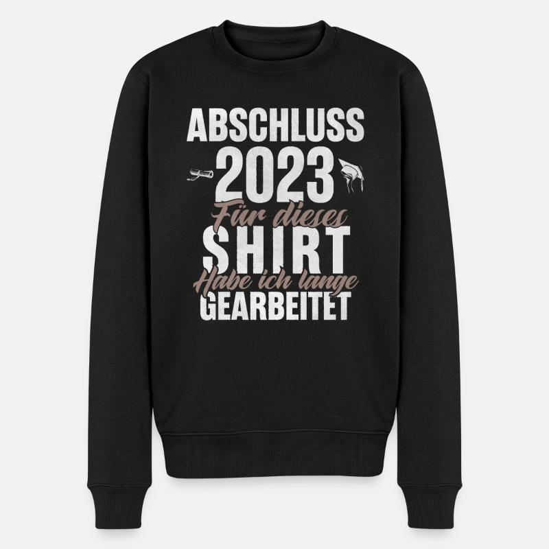 Abschluss 2023 - Männer Premium Bio Pullover - Schwarz