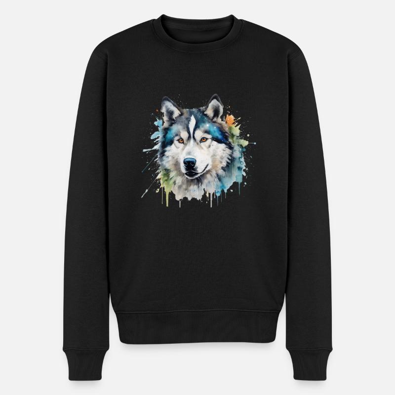 Malamute d’Alaska - Pull Premium bio Homme - noir