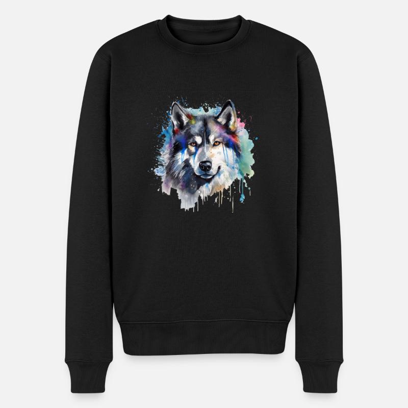 Malamute d’Alaska - Pull Premium bio Homme - noir
