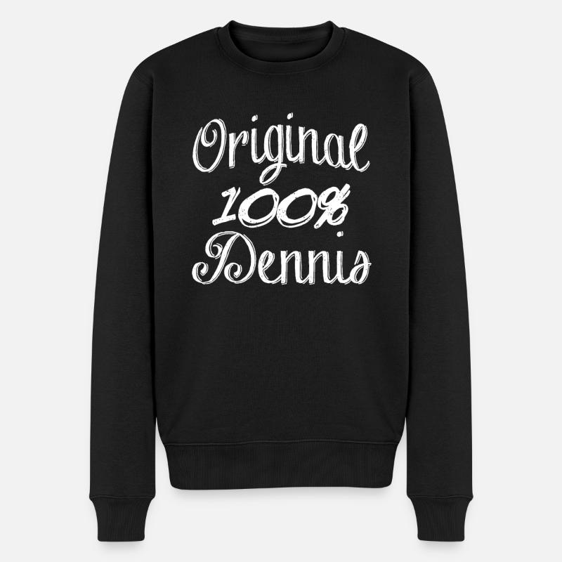 Original 100 % Dennis - Pull Premium bio Homme - noir