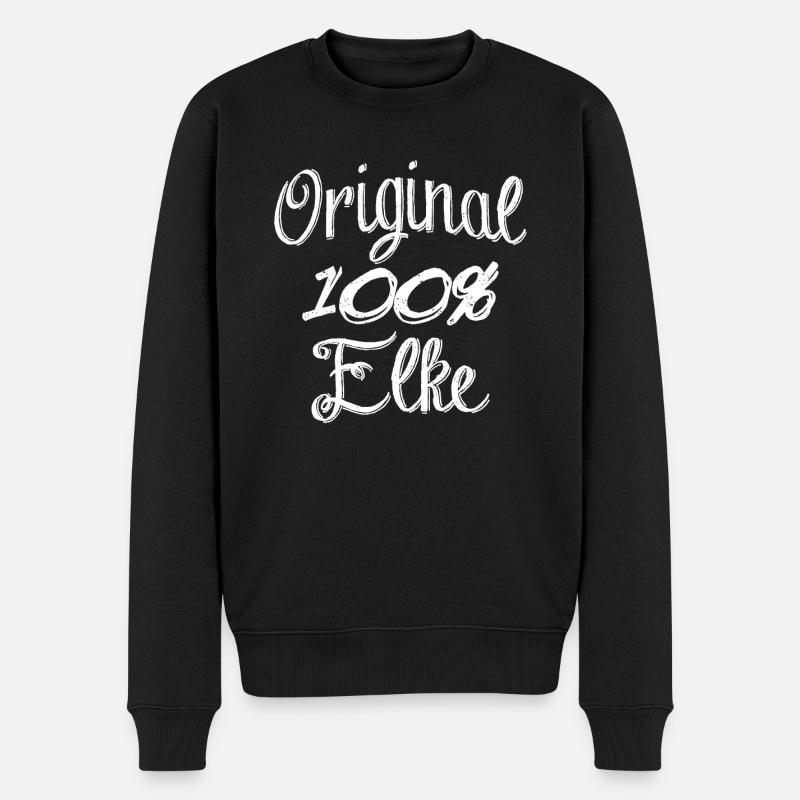 Original 100% Elke - Pull Premium bio Homme - noir