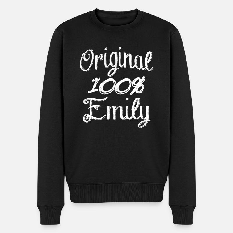 Original 100% Emily - Pull Premium bio Homme - noir