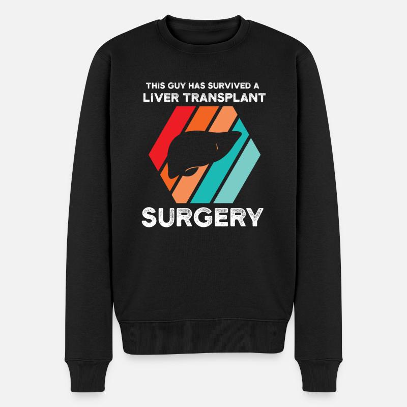Lebertransplantation Chirurg Lebertransplantation - Männer Premium Bio Pullover - Schwarz