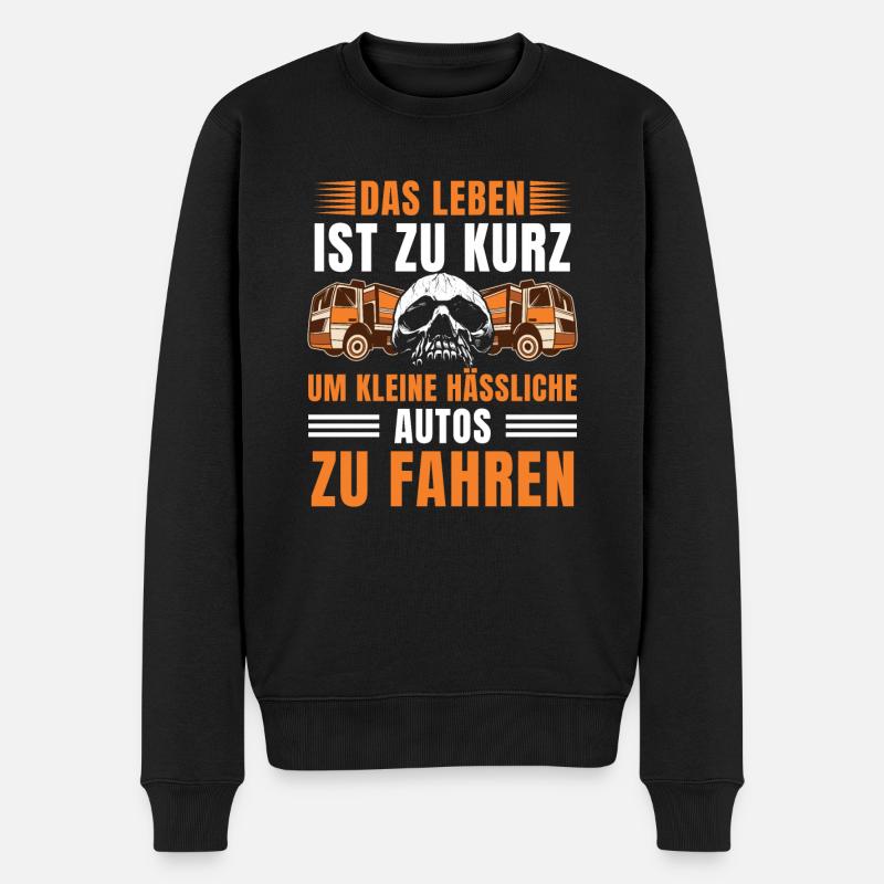 Müllmann Müllabfuhr - Männer Premium Bio Pullover - Schwarz