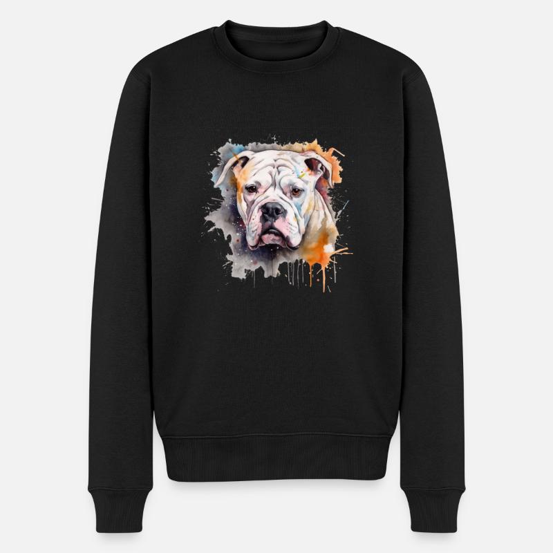 Bouledogue américain - Pull Premium bio Homme - noir