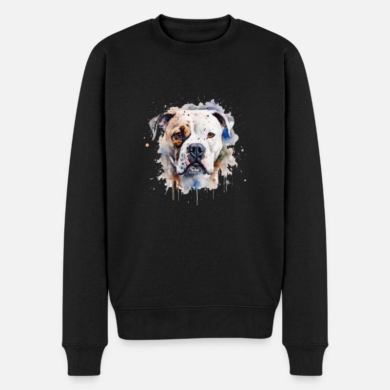 Bouledogue américain - Pull Premium bio Homme - noir