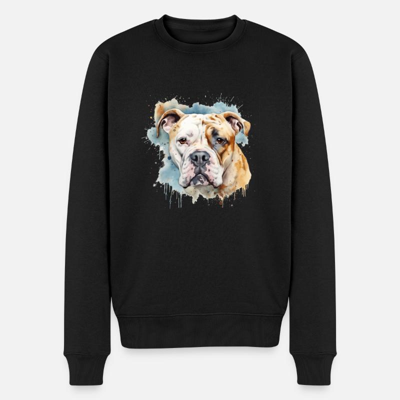 Bouledogue américain - Pull Premium bio Homme - noir