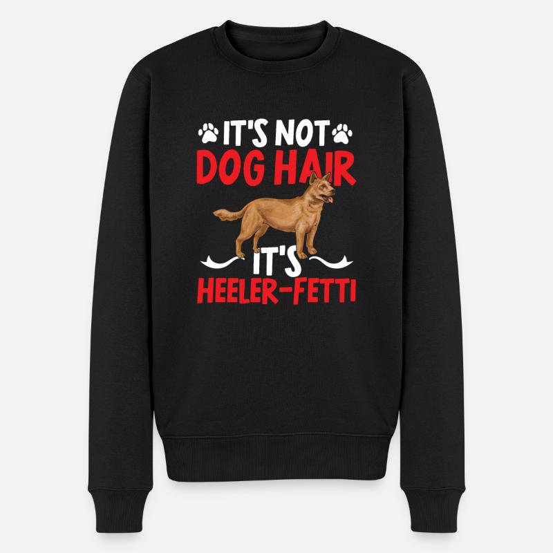 Bouvier australien Red Blue Heeler - Pull Premium bio Homme - noir