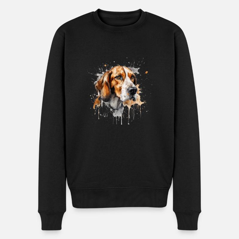 Foxhound américain - Pull Premium bio Homme - noir