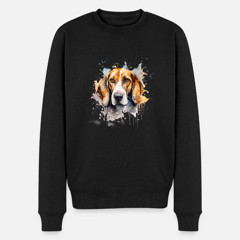Foxhound américain - Pull Premium bio Homme - noir