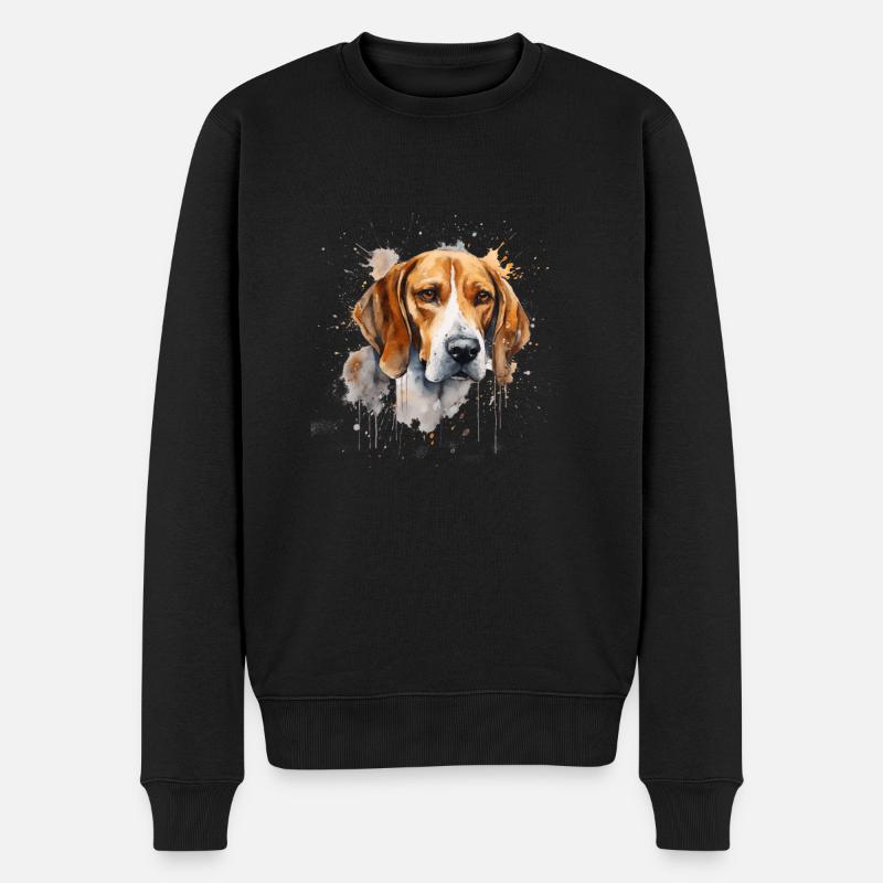 Foxhound américain - Pull Premium bio Homme - noir