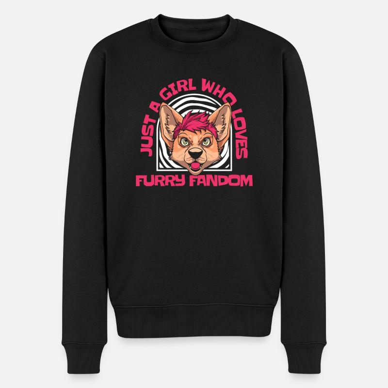 Furry Fandom Fursuits Mädchen - Männer Premium Bio Pullover - Schwarz