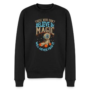Hexe Okkult Gothic Dunkel Satanisch Unheilige - Männer Premium Bio Pullover - Schwarz - Vorne - Nico (187cm)